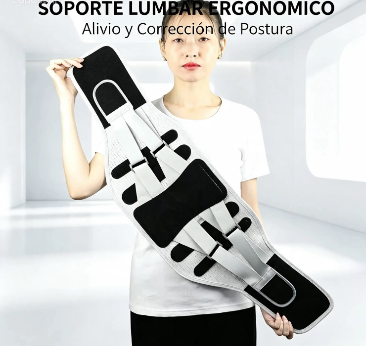 Faja lumbar ortopédica con doble compresión